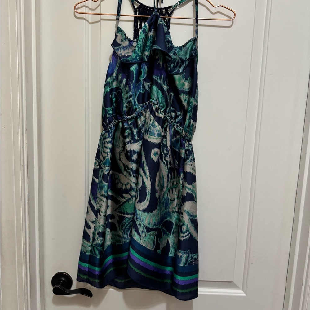 Xhilaration Tie-Dye Halter Dress